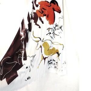 Christian Dior Lascaux cave paintings skirt